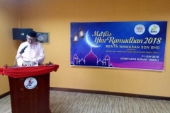 Majlis Iftar Ramadhan 2018 - Ucapan Aluan Ybhg. Ketua Pegawai Eksekutif BWSB